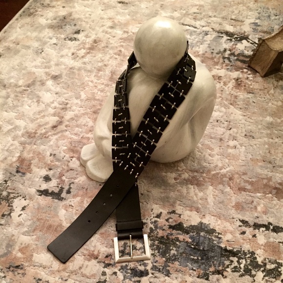 Danier Accessories - DANIER BLACK LEATHER BELT